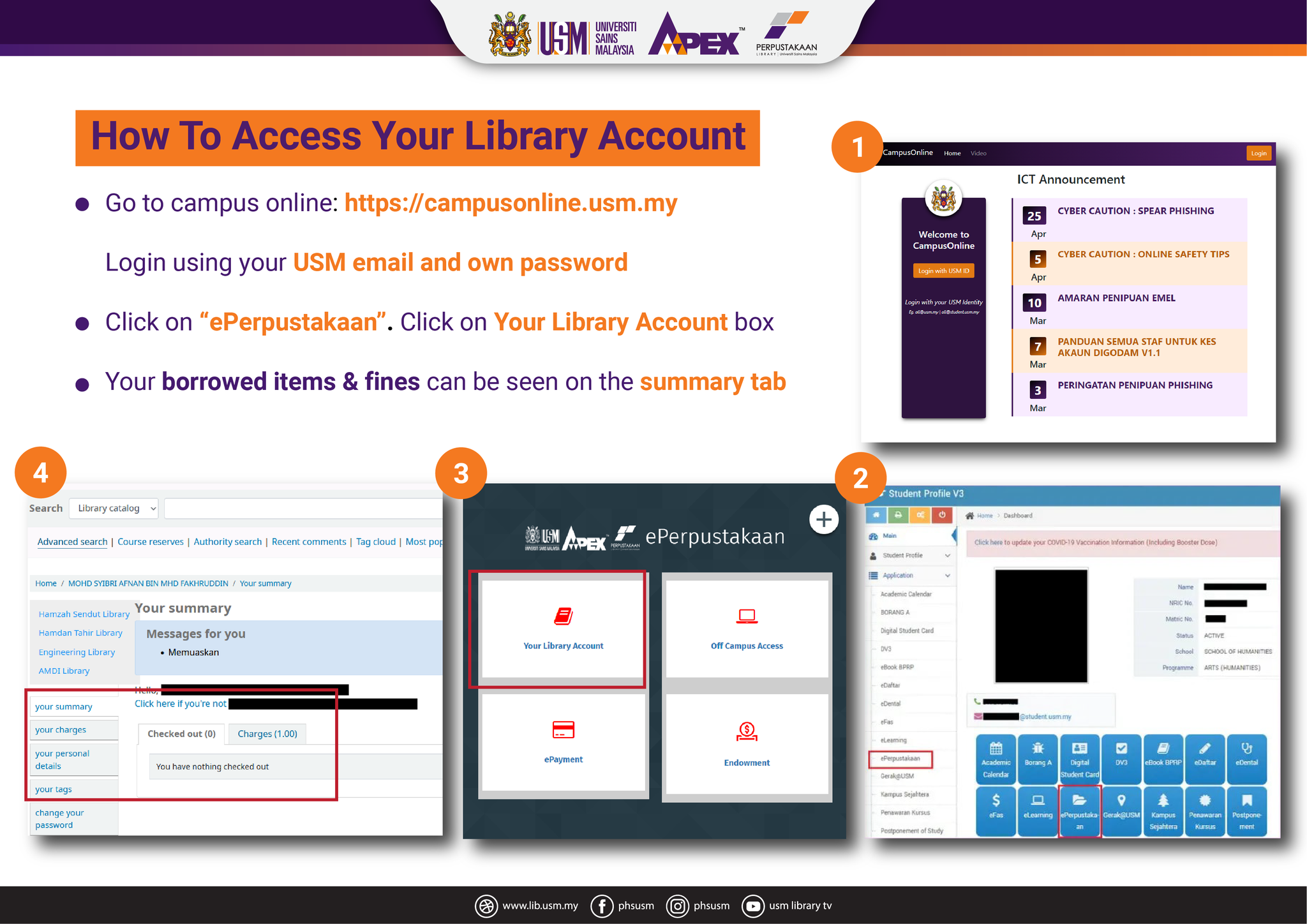 How to access your library account