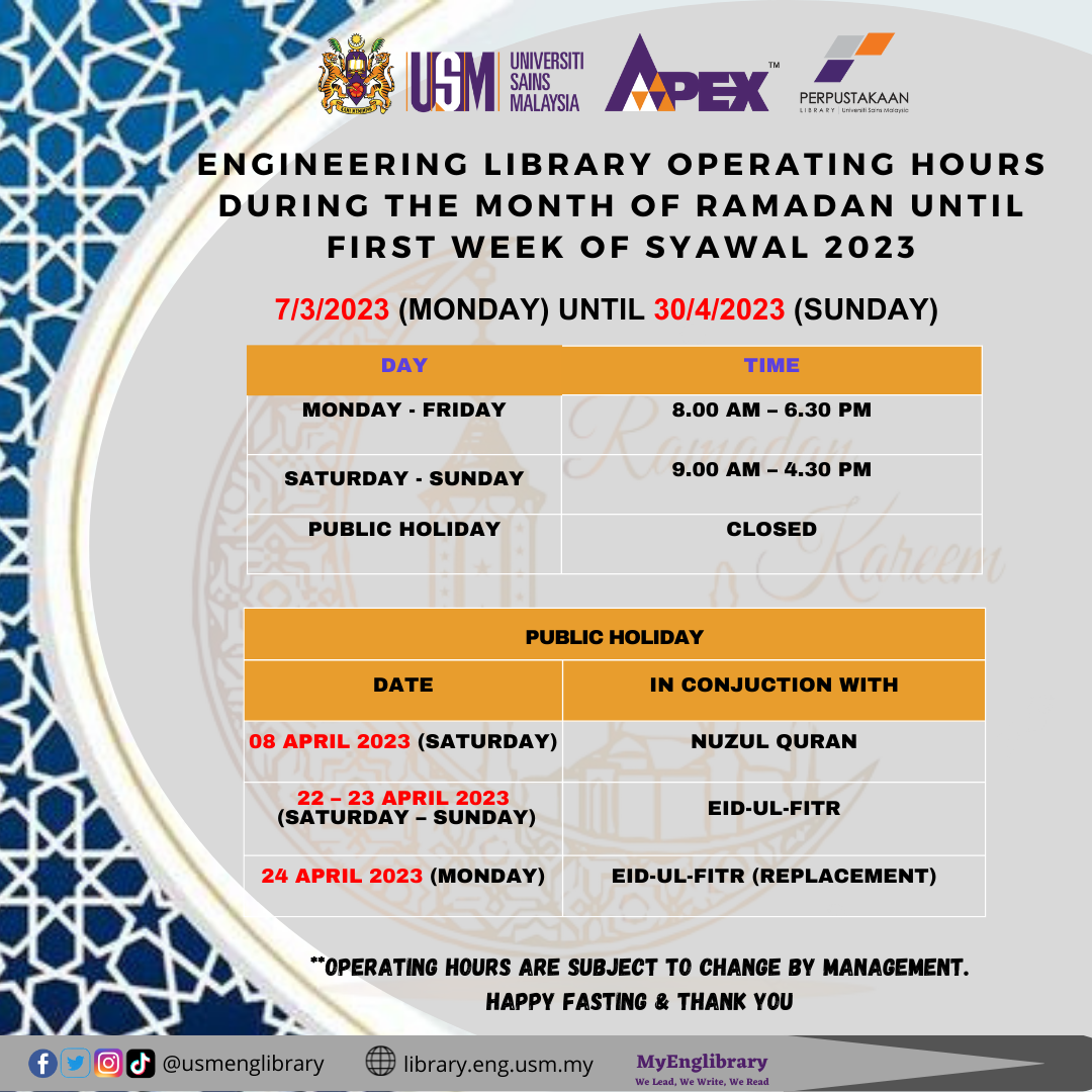 Waktu perkhidmatan Ramadan